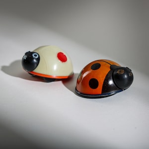 Vintage Lehmann Wind-Up Ladybug Toys – German Tin Toy Set