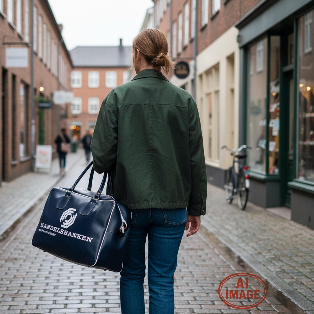 Vintage 1980s Handelsbanken Sports Bag – NOS Danish Promotional