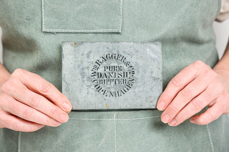 Danish Industrial Metal Stencil Signs – Butter / Døgnboks / Service-box ...