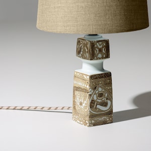 Vintage Royal Copenhagen Denmark, Baca, table lamps, designed by Nils Thorsson.