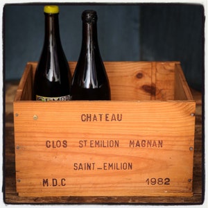 Vintage Wine Box, Chateau Clos Saint Emilion Magnan 1982, France, St.-Emilion