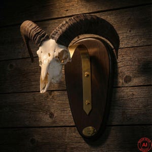 Vintage Ram Skull Wall Mount – Mancave Rustic Decor