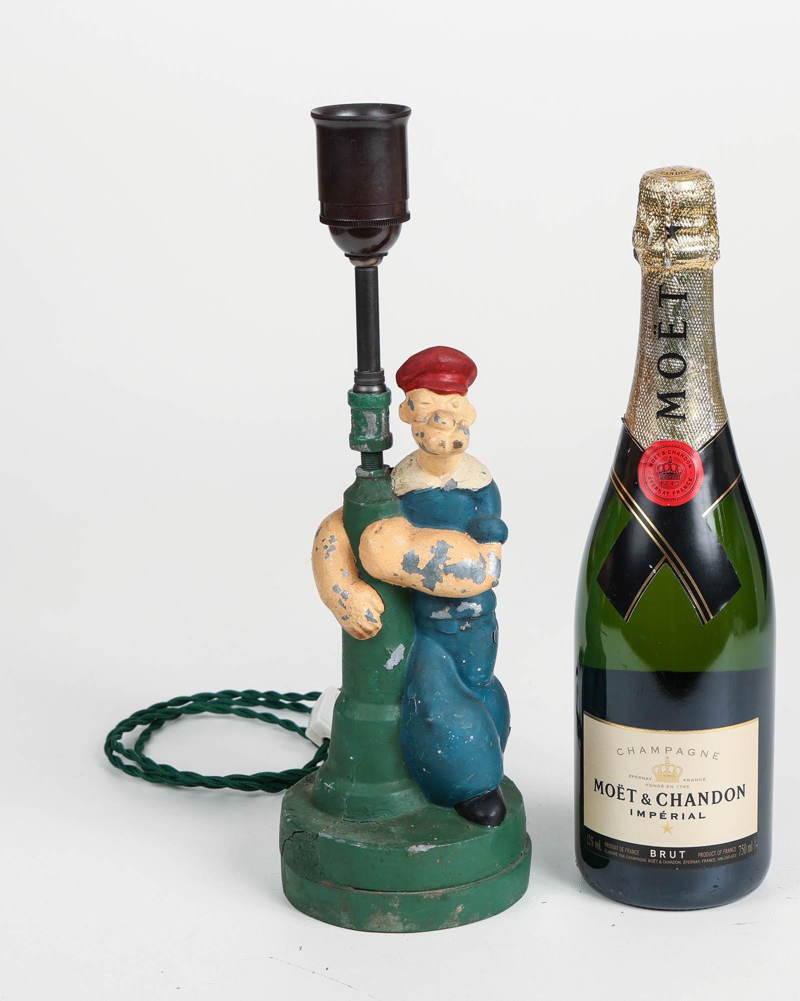 Vintage Popeye Electric Lamp, Tabel Lamp, 1935 Kings Syndicate
