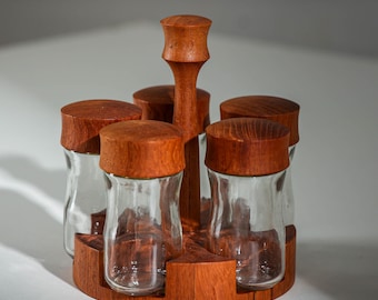 ヴィンテージ Digsmed デンマーク スパイスジャーホイール 12個入り