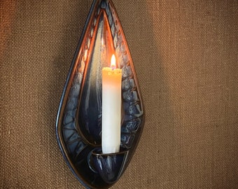 Vintage Søholm wall hanger candle holder, Danish ceramic design, model 3351