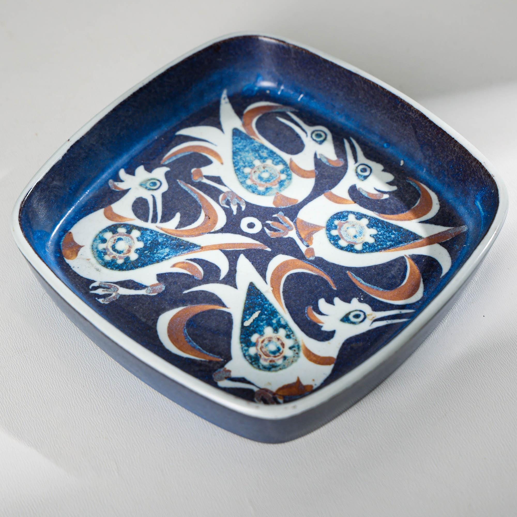 ロイヤルコペンハーゲン/Aluminia/Tenera/ニルストーソン Vintage Royal Copenhagen Tenera Dish – Nils Thorsson 708/2883, Mid