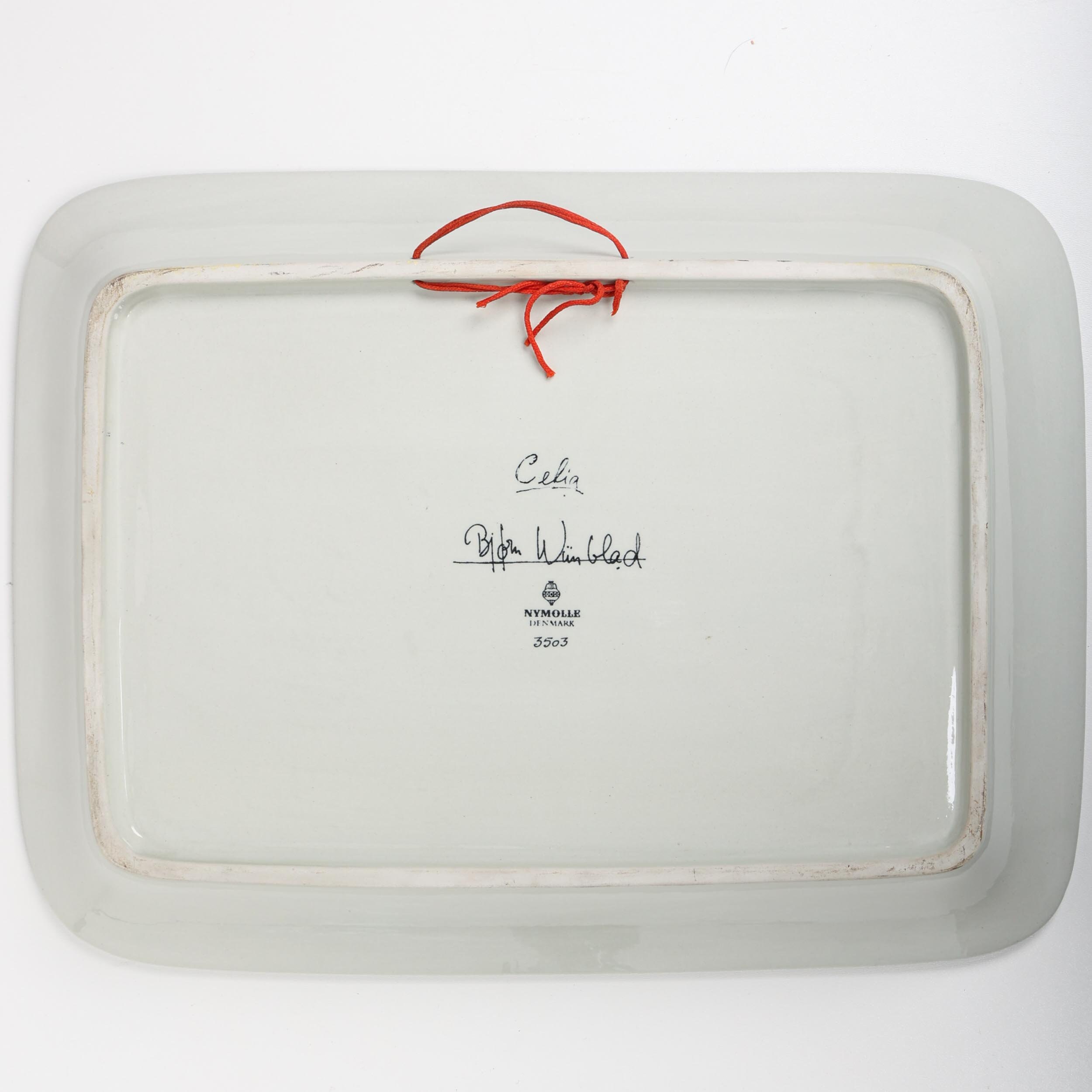 Vintage Bjørn Wiinblad Nymolle Denmark Dish – Large Square Wall