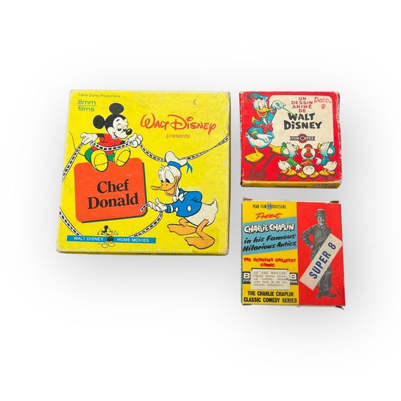 東宝　8ミリフィルム映画　ディズニー　4本セット　昭和レトロ ヴィンテージスーパー8mmフィルム - 個別販売、ウォルト・ディズニーと