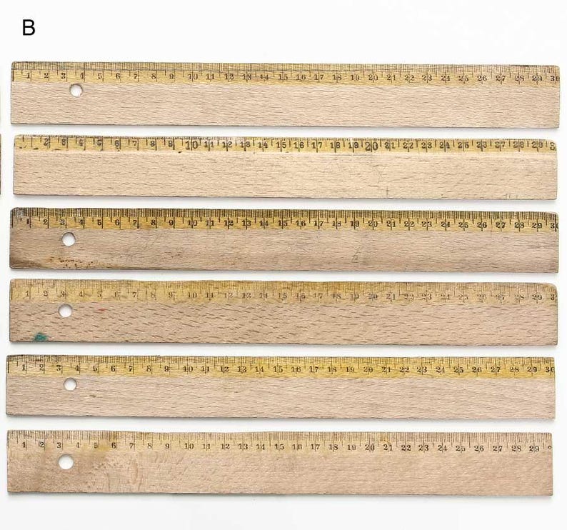 Centrum Ruler Wood Old Vintage School Wooden Rulers, Marked in Centimeters (cm) - Etsy
