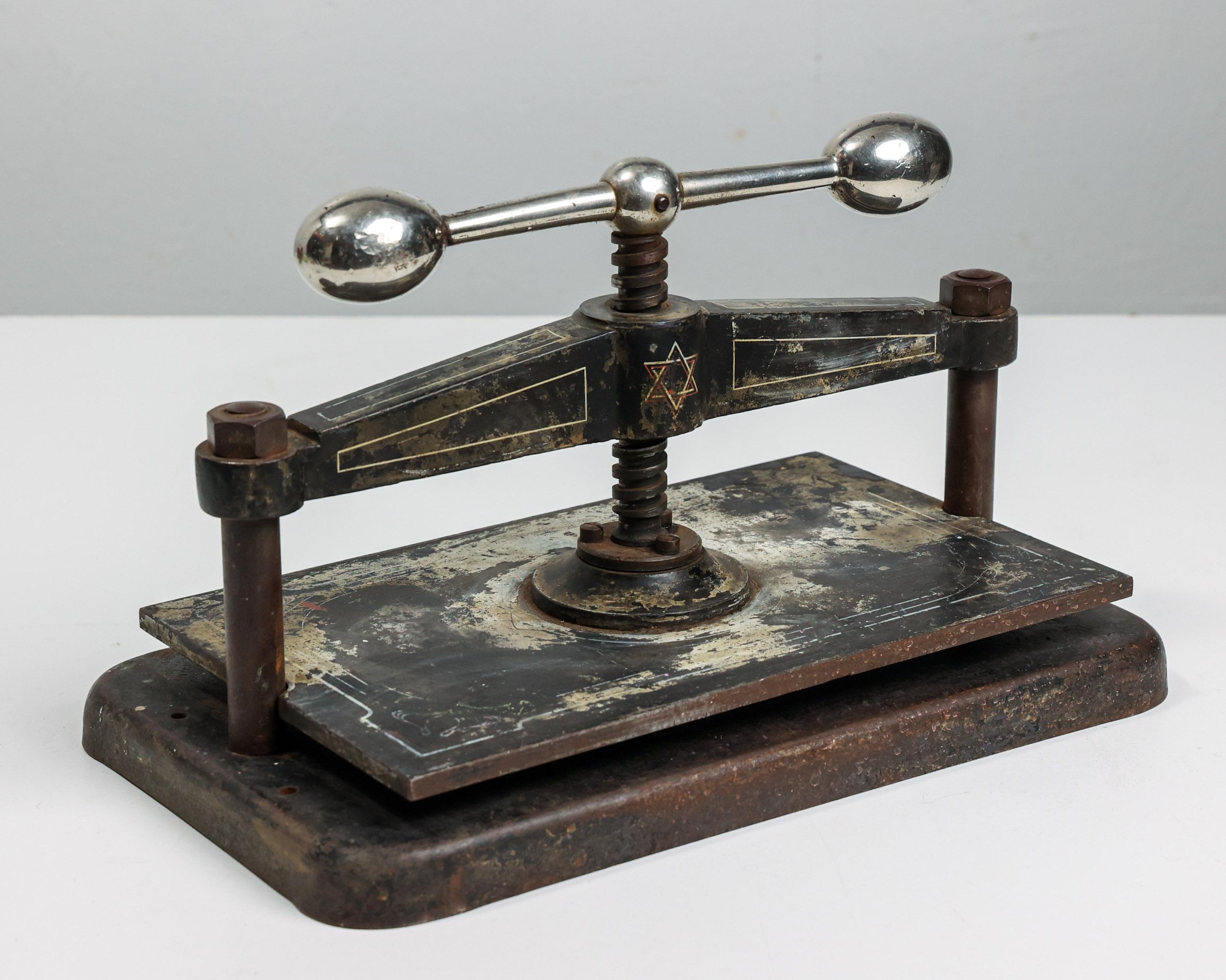 Vintage Hand-operated Bookbinding Press – Red & Black Models, Circa ...