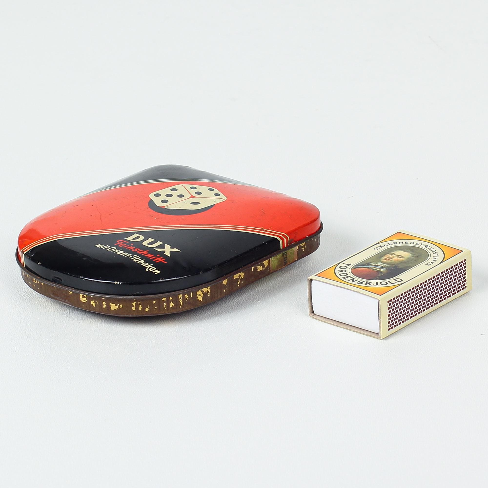 kauri tobacco tin Vintage DUX 60's German Tobacco Tin – Iconic Dice Design