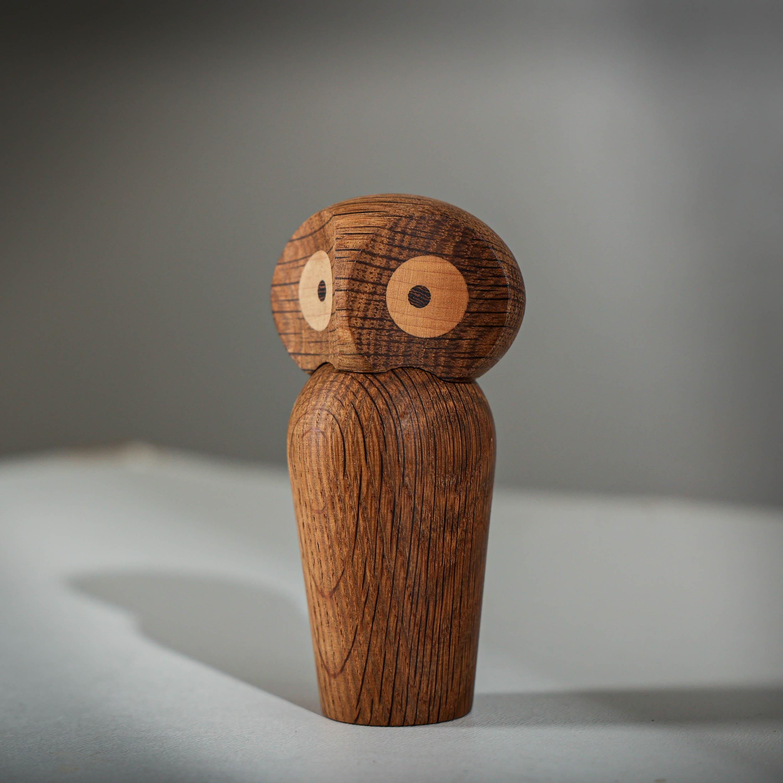 Poul Anker Hansen Wooden Owl – Danish Mid-century Design With
