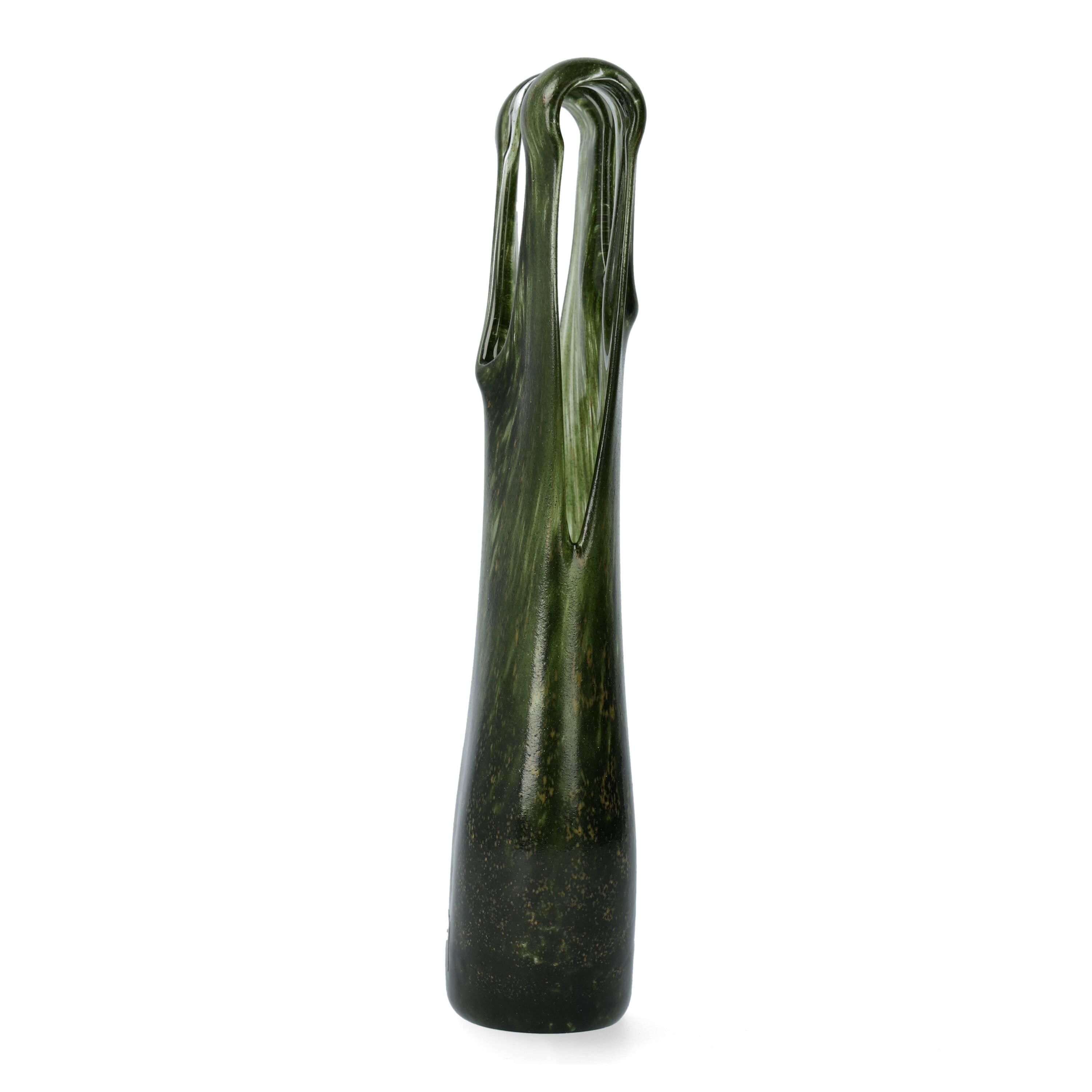 Kosta Boda Catwalk Green 花瓶 – Kjell Engman デザイン