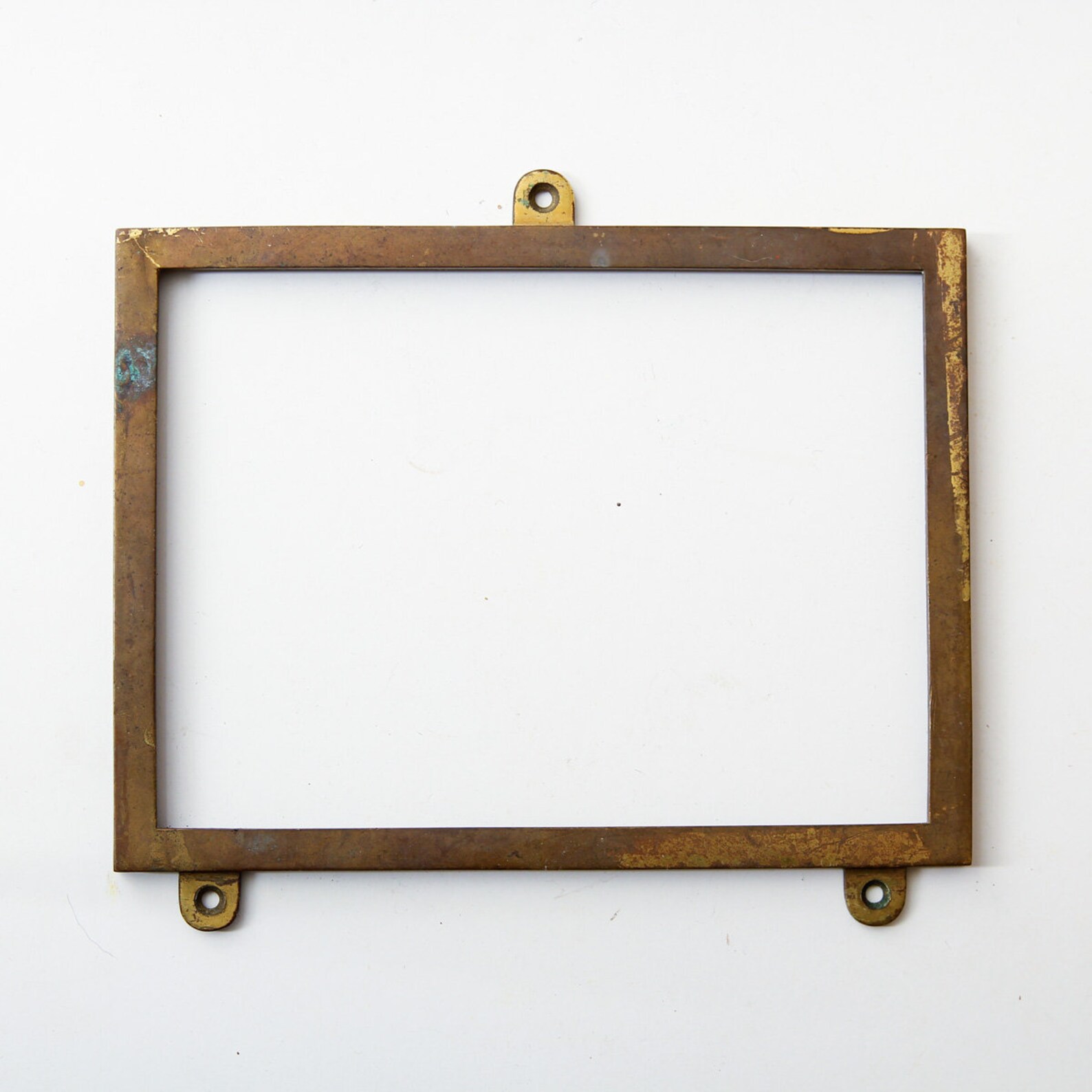 Information Frame Accessory Vintage Information Frame for Fixed Mounting, Made of Brass. Originates ...