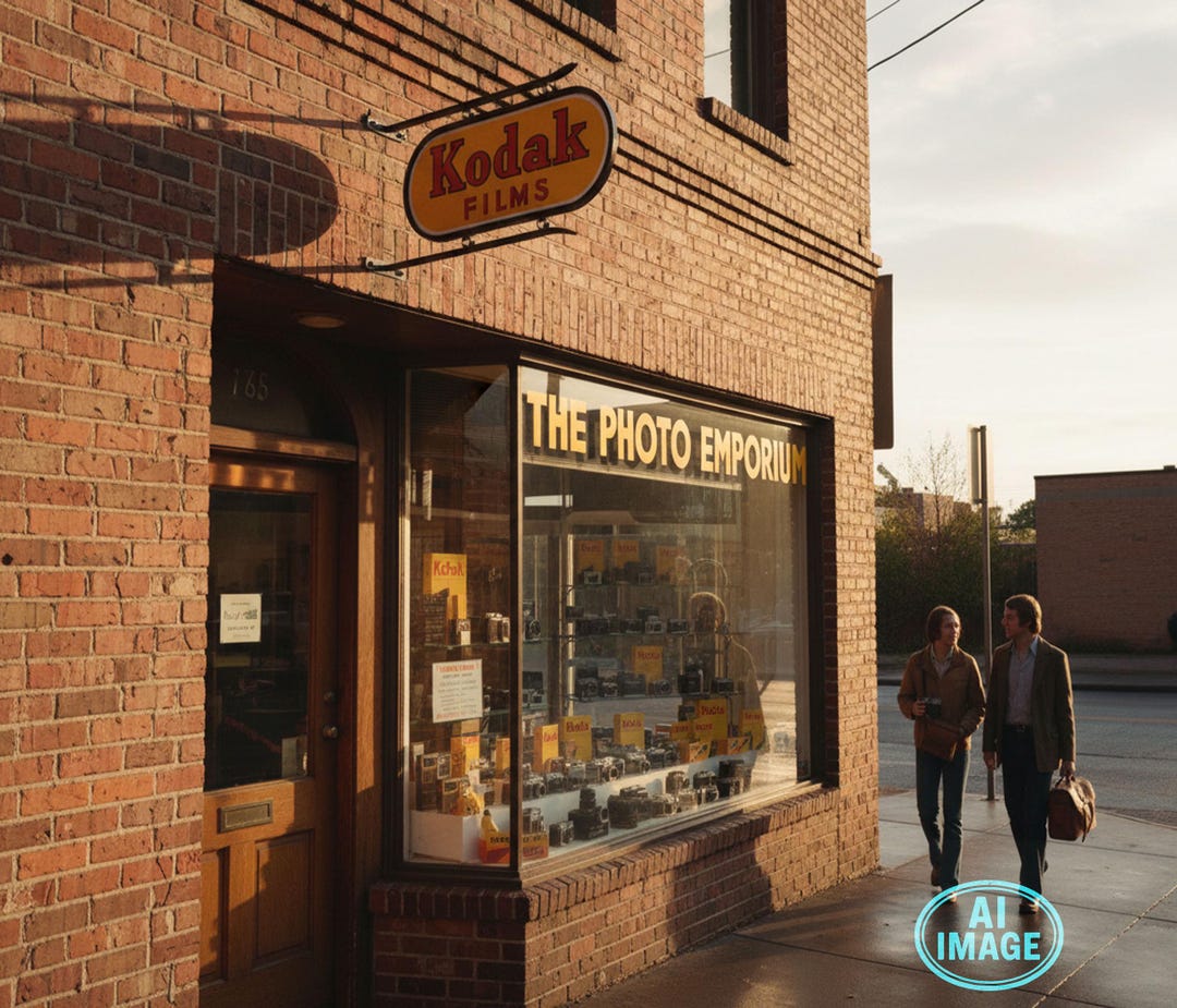 Kodak コダック 看板 レトロ ヴィンテージ コダックフィルム 両面ガラス看板、鉄製フレーム、1930