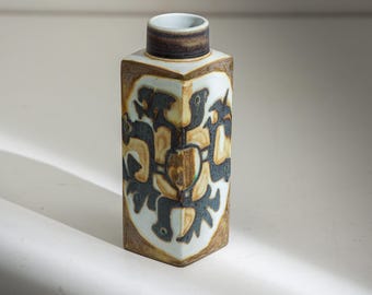Royal Copenhagen DIANA Stoneware Vase – Nils Thorsson, Fish Motif