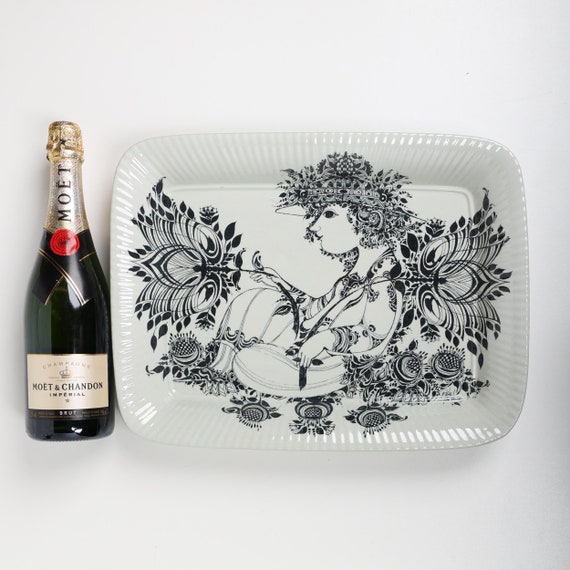 Vintage Bjørn Wiinblad Nymolle Denmark Dish – Large Square Wall