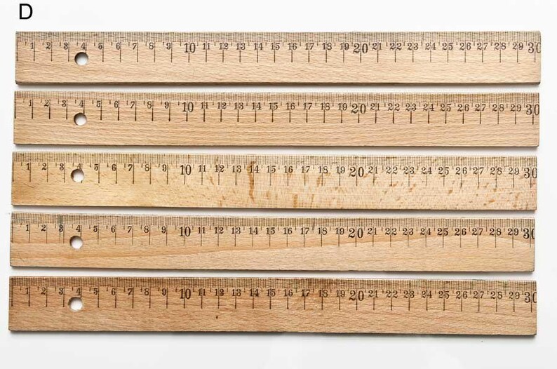 Old Vintage School Wooden Rulers, Marked in Centimeters (cm) - Etsy
