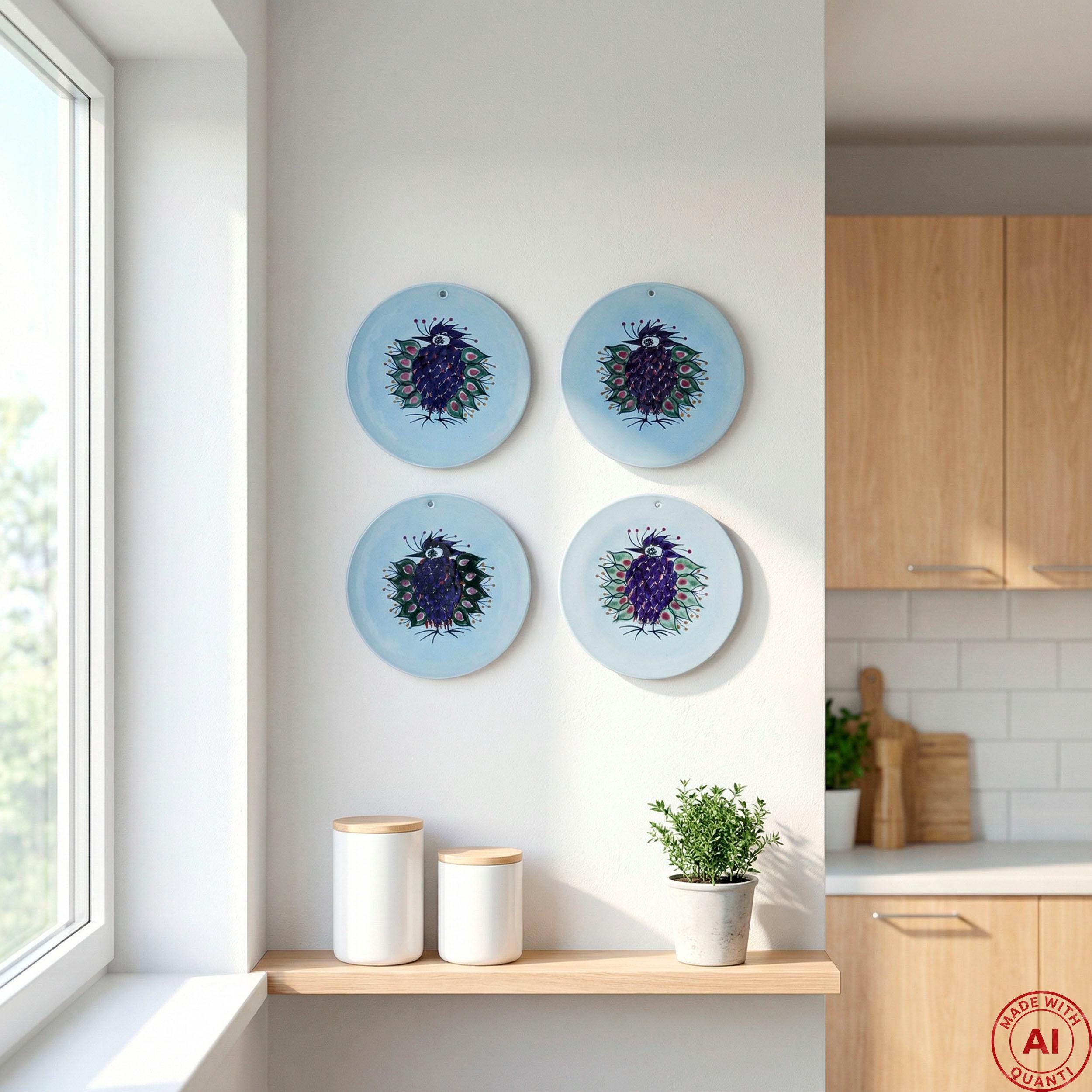 Royal Copenhagen Danish Mid-century Faience Wall Plaque by Beth