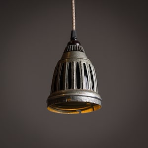 Pendant light made from Darkroom lamp head enlarger, 1950-60s