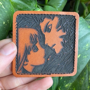 Engraved Leather Patch For Hats, Bag, Backpack, Iron Patch, Custom, Spirited Away, Sophie & Howl, Howls Moving Castle, Studio Ghibli, Anime