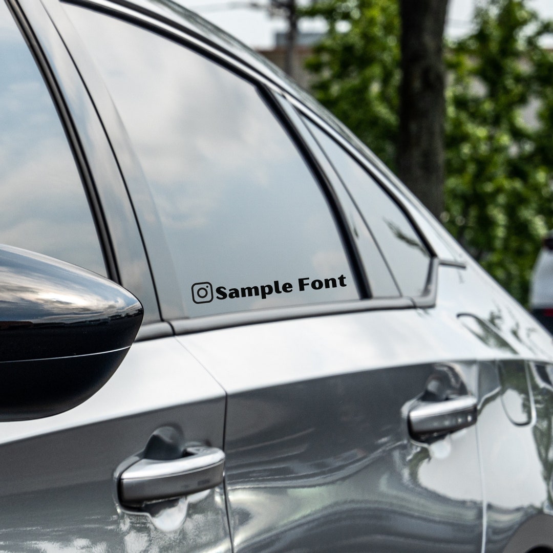 Personalized Social Media Car Decal Advertising for Vehicles Etsy