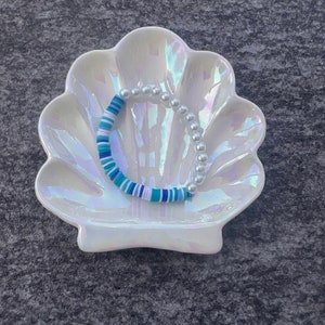 Ocean breeze clay bead bracelet