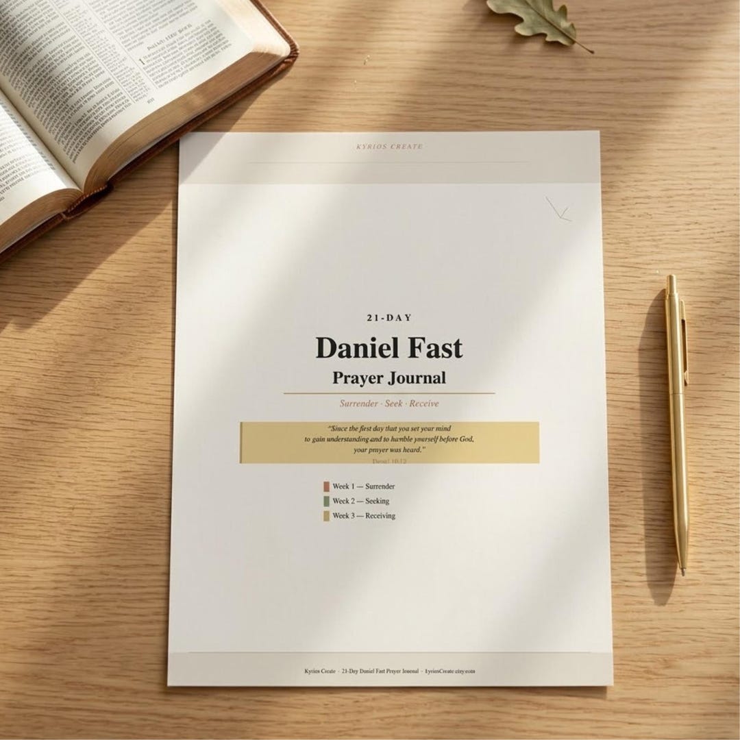 Daniel Fast Journal.pdf 21-day Daniel Fast Prayer Journal Printable | Christian Fasting Journal ...