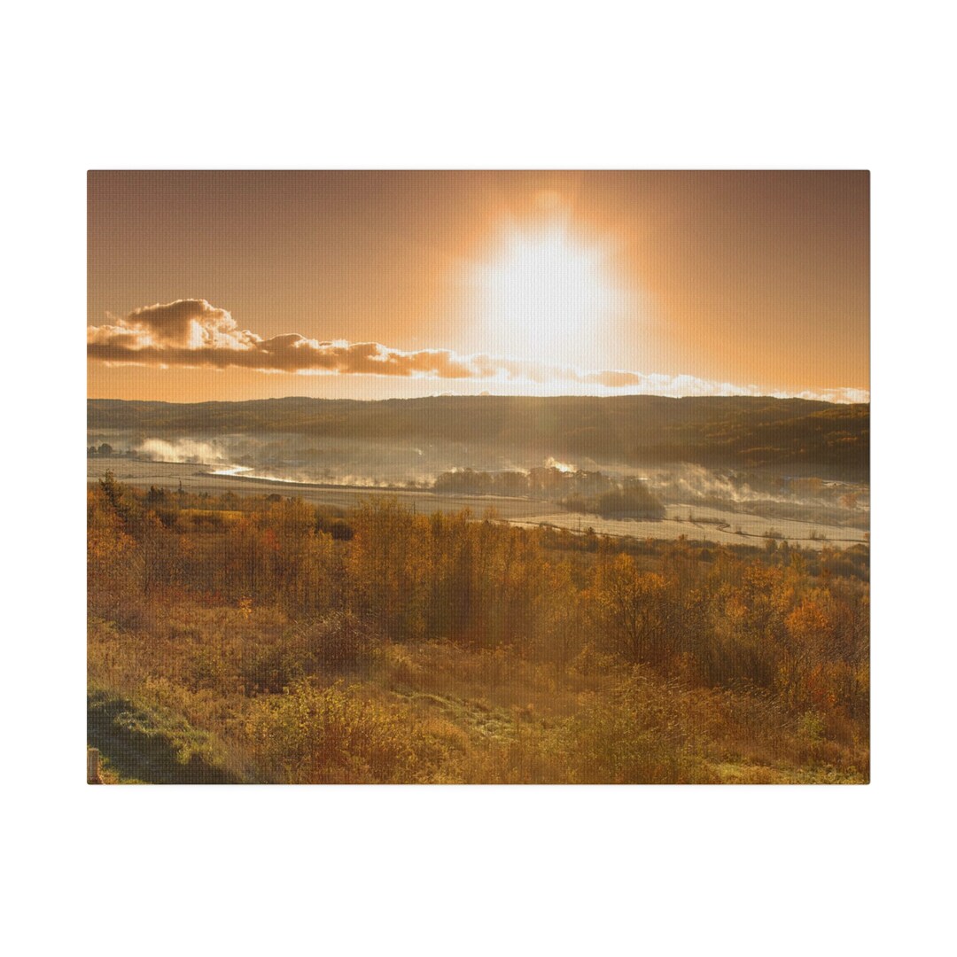 Gaspereau Valley River Nova Scotia 11x14 on Canvas Etsy Canada