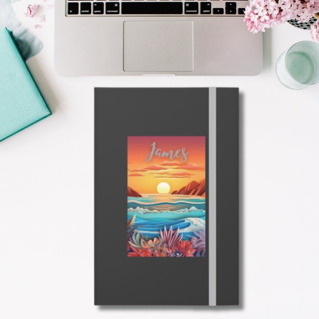 Grey Sunset Colored Contrast Notebook Reflect on Your - Etsy