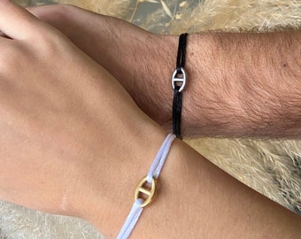 DUO satin cord bracelet - Customizable