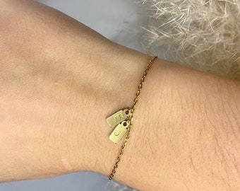 Stamped bracelet, gigi bracelet, color bracelet, women's bracelet, bracelet, stamped bracelet, bracelet with stamped letters