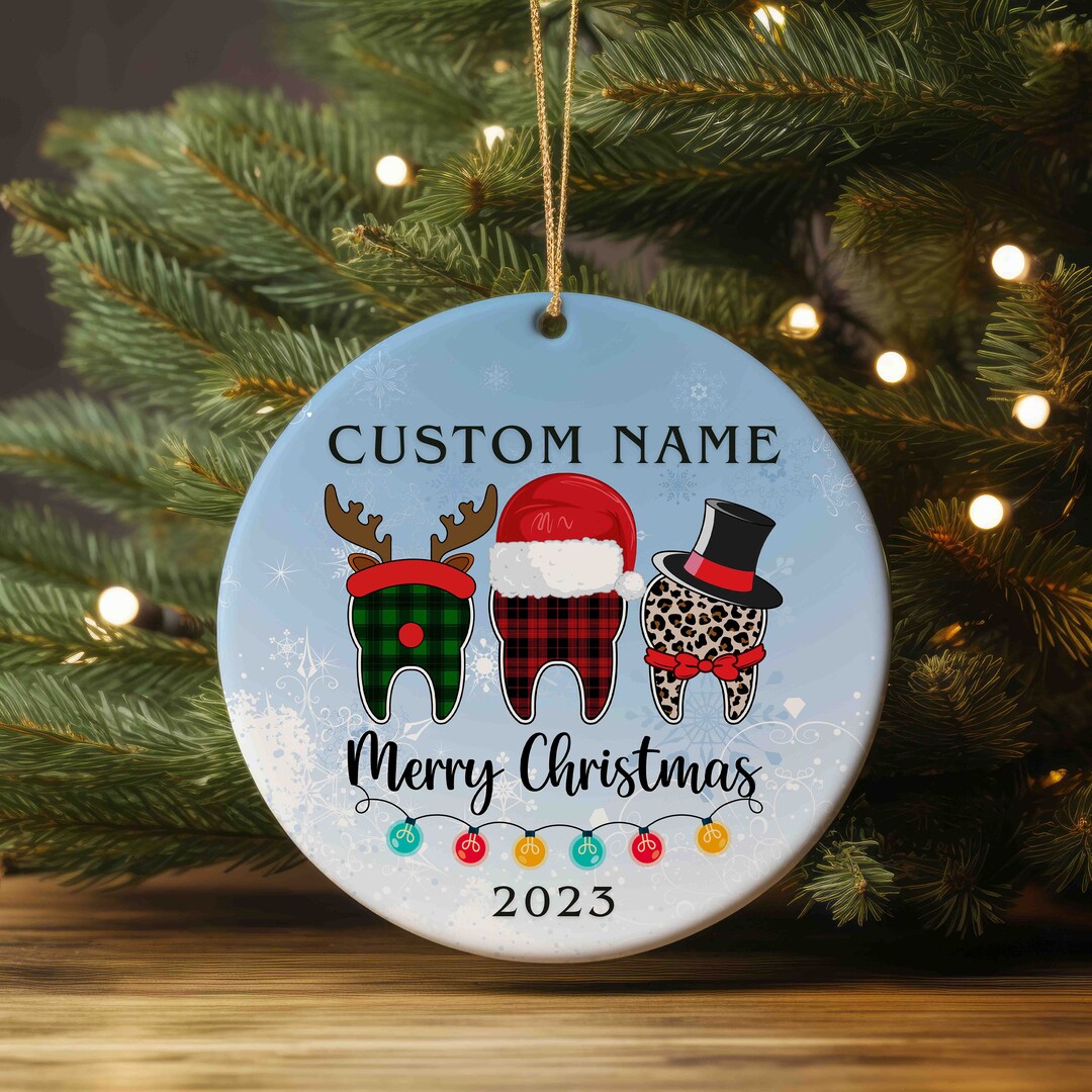 Customized Dentist Ornament Personalized Ornament Dental - Etsy