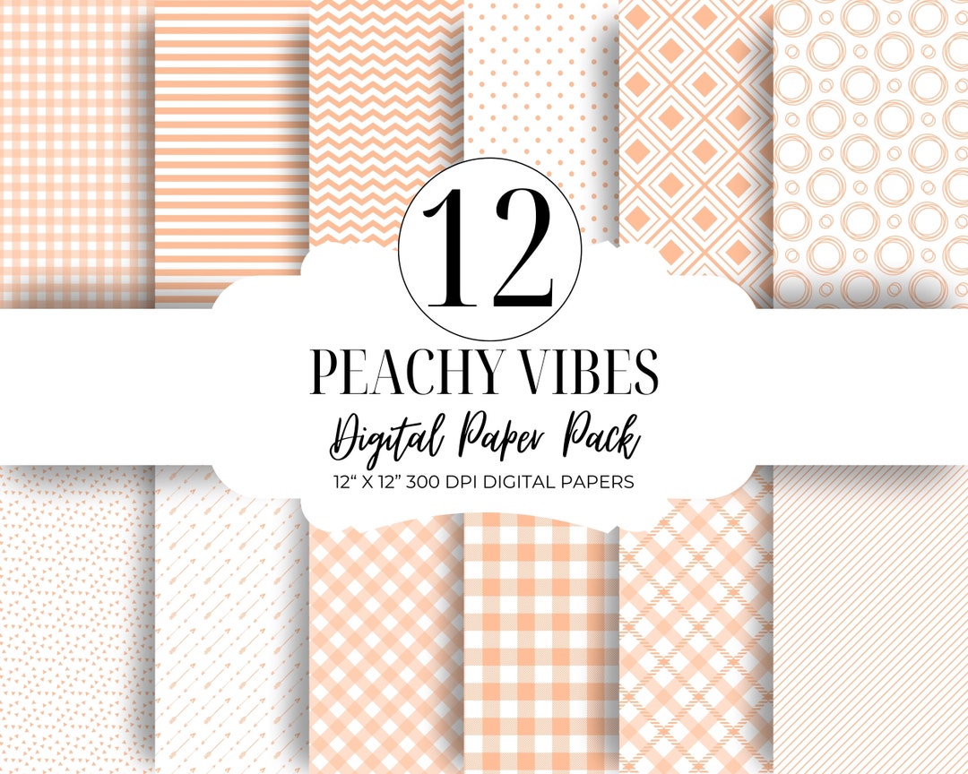 Fuzz Pattern 12 Peach Fuzz | Instant Download | Seamless Pattern | Digital Paper ...
