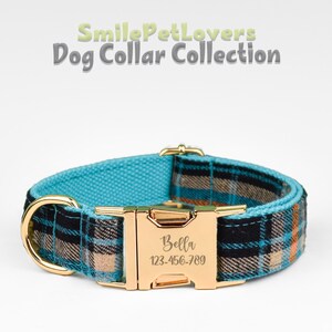 Handgefertigtes Hundehalsband - Personalisiert mit graviertem Typenschild für klassischen Stil, ultimativen Komfort und Geschenk für Hundeliebhaber, Hundegeschirr, graviertes Halsband