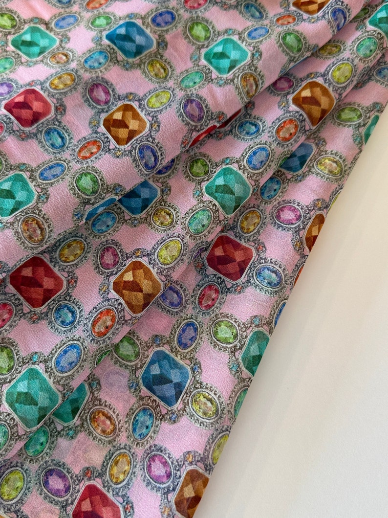 100% Silk Chiffon, Designer Fabric, High Quality, Made in Italy - Etsy