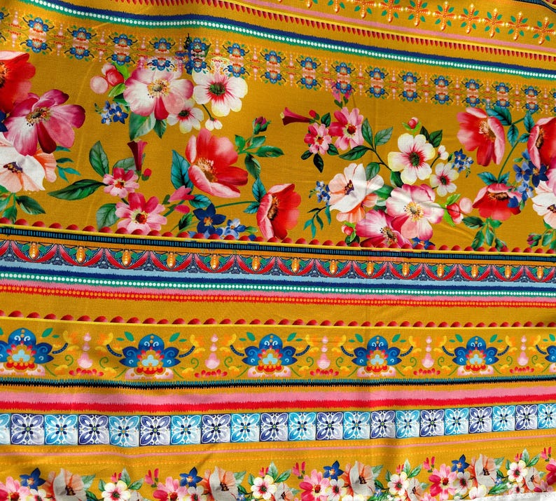 Photo inspiration: Italian Viscose Fabric Designer Print Very Good Quality Dark Orange Photo Inspiration