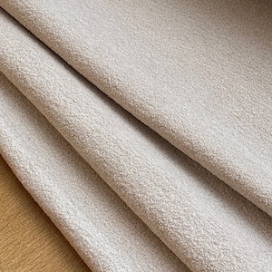 Excellent Buclé wool fabric, fine wool fabric, made in Italy, best quality, beige, very elegant!