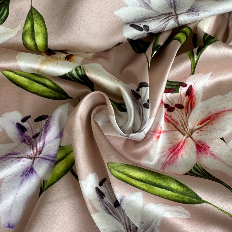 GQZJY 100% Maulbeerseide Stoff - 114cm Breite Satin Meterware Für Kleider & Deko