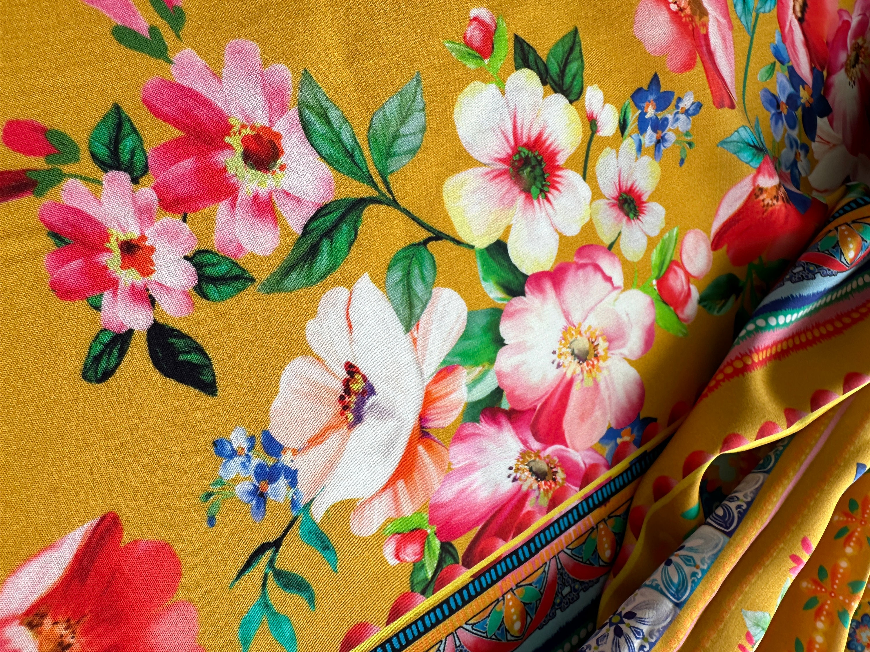 Photo inspiration: Fresh Look at Italian Viscose Fabric Designer Print Very Good Quality Dark Orange