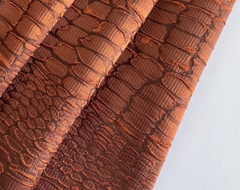 Italian jacquard fabric in animal 3D weave pattern, something beautiful for spring!