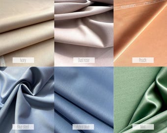 Exclusive high-quality designer wool fabric, Lana Vergine, fine wool, stretch, in 5 colors, double-faced, by Leitmotiv, best quality!