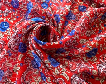 Tejido 100% seda de alta calidad, tejido jacquard, mejor calidad, tejido de diseño, Italia