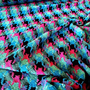 Mezcla de lana tweed italiana con algodón, de buena calidad, con estampado pata de gallo, en tres combinaciones de colores. imagen 7