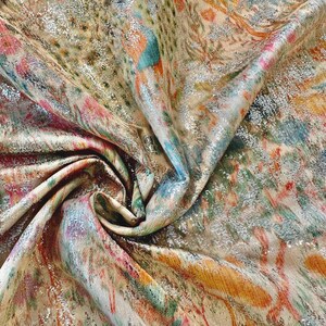 Italian jacquard shine, polyester fabric, designer fabric, lurex fabric, high quality! image 5