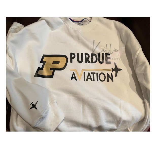 Purdue Aviation Customized Sweatshirt