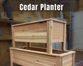 48" Cedar Raised Garden Bed Plans | DIY Beginner Friendly (PDF Download)