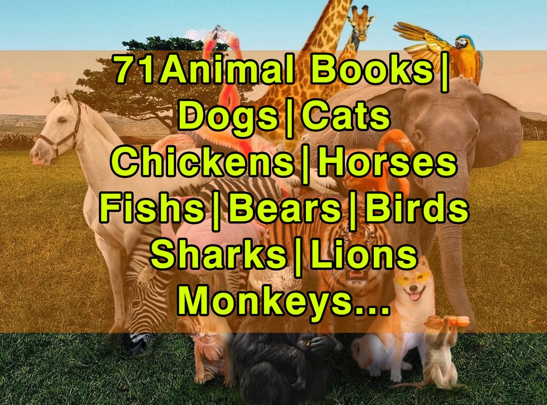 Ebook Collection, Bookshelf, Animal Book, Animal Books, Animal Book