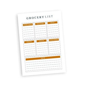 Einkaufsliste zum Ausdrucken