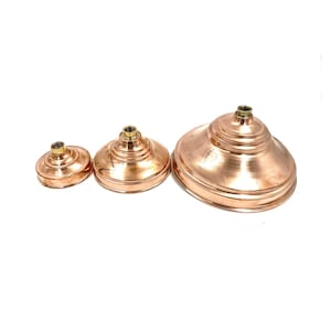 Unlacquered Solid Copper Rain Shower Head , Handcrafted Vintage , Style Moroccan Showerhead ,Ideal for Outdoor Use